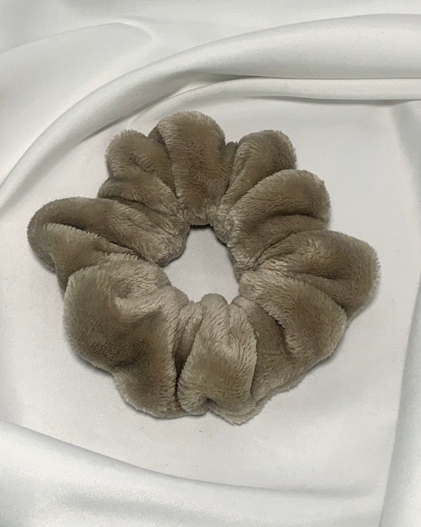 Beige Scrunchie