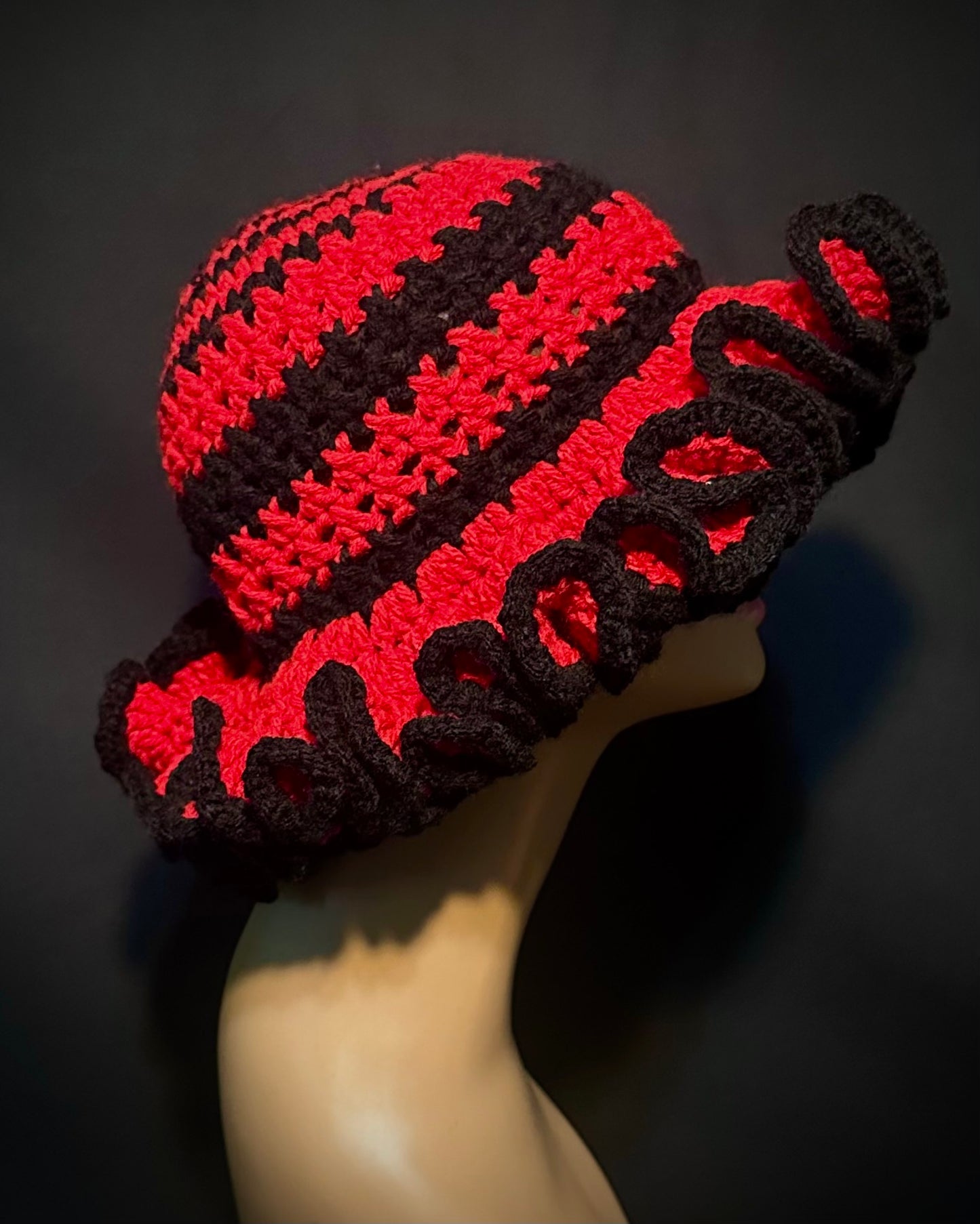 Lava Rose Wide Ruffle