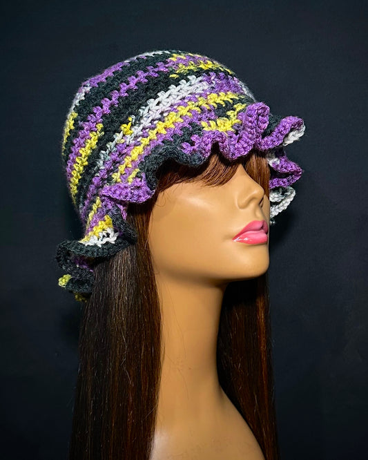 Pansy Flower Bucket Ruffle