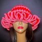 Crimson Rose Wide Ruffle