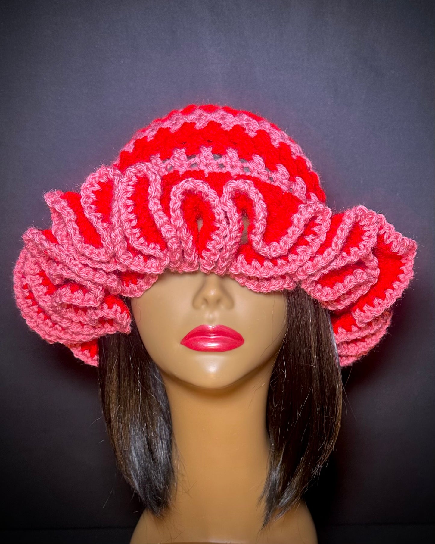 Crimson Rose Wide Ruffle