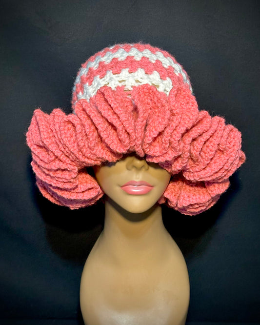 Pink Pearl Wide Ruffle
