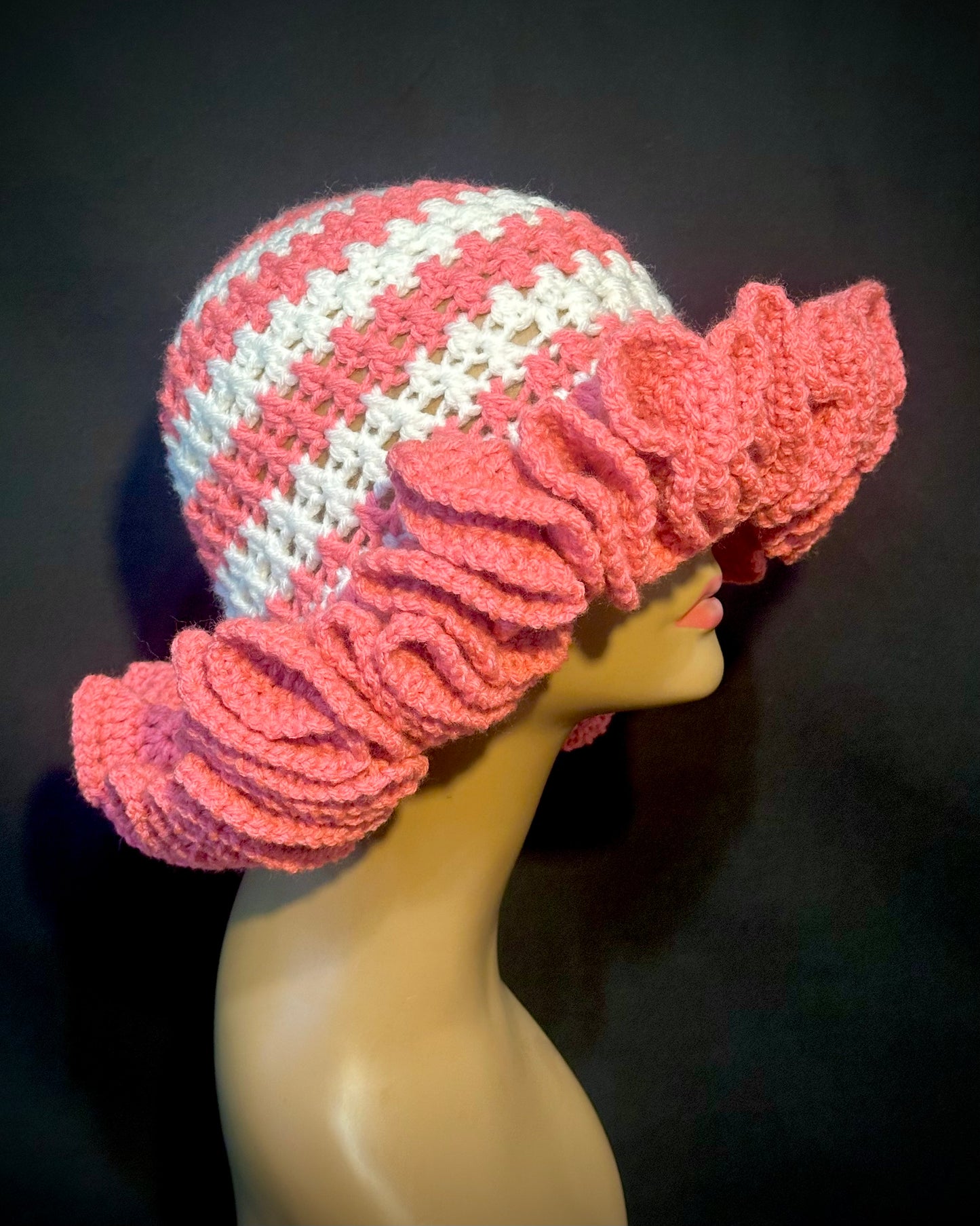Pink Pearl Wide Ruffle