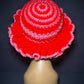 Crimson Rose Wide Ruffle