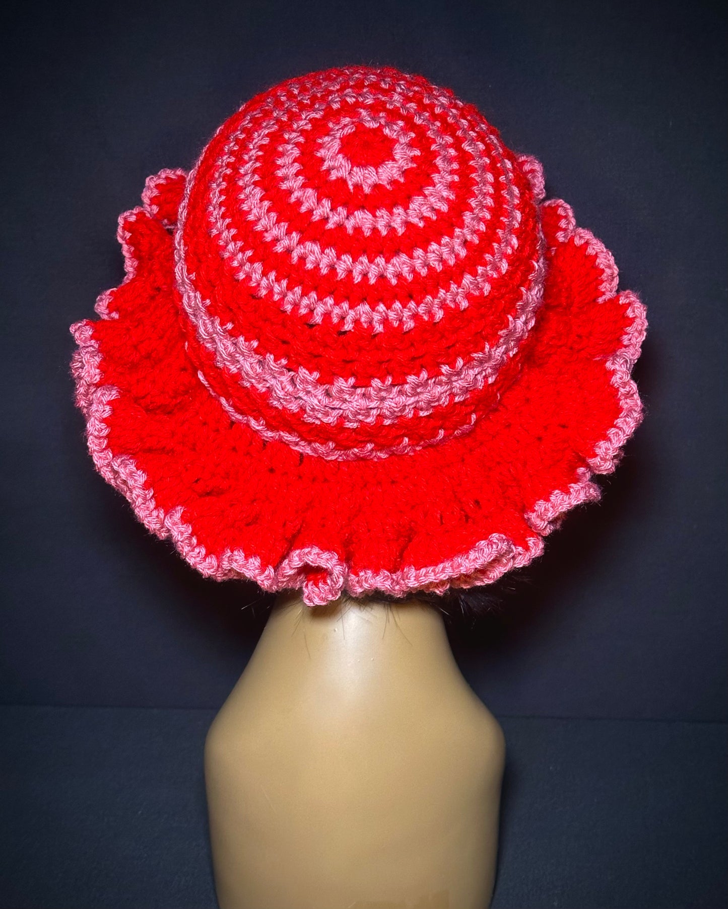 Crimson Rose Wide Ruffle