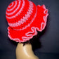 Crimson Rose Wide Ruffle