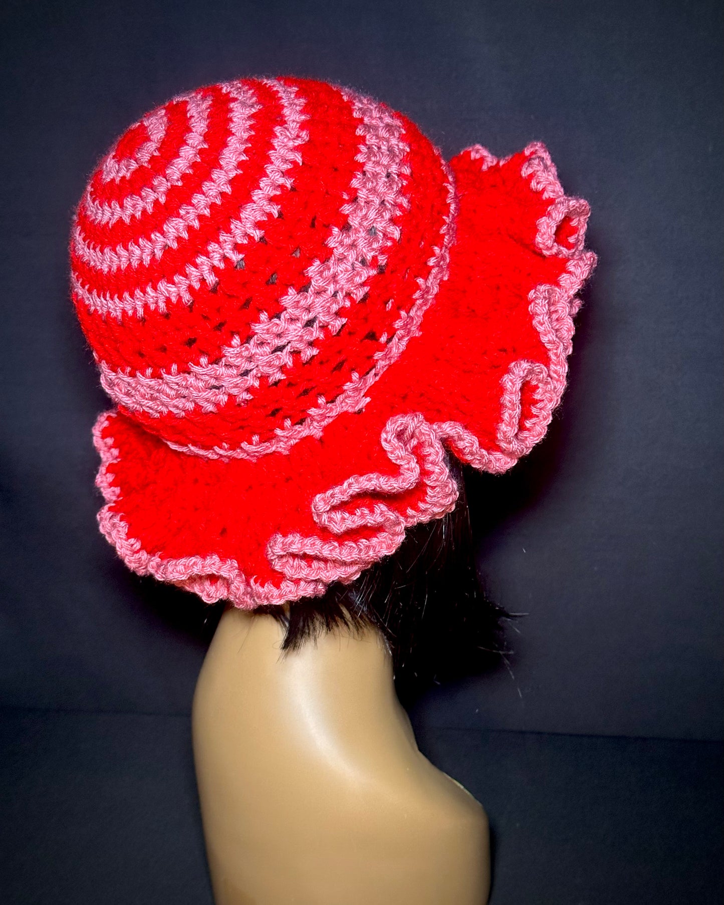 Crimson Rose Wide Ruffle