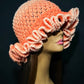 Peach Ombré Wide Ruffle