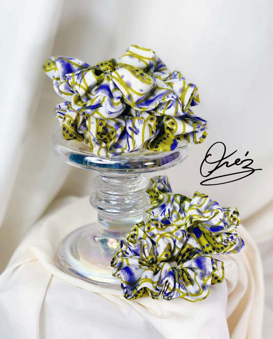 Random 3-Pack Ankara Scrunchie Bundle